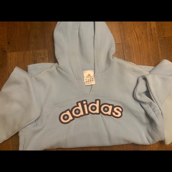 VINTAGE EMBROIDERED ADIDAS HOODIE - Picture 1 of 3